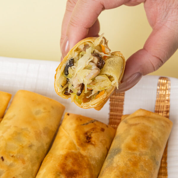 Crispy Vegetable and Pork Spring Rolls - Image 2